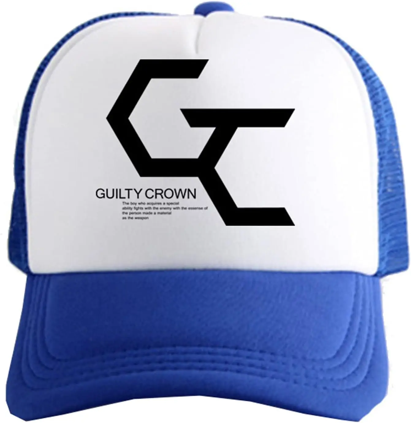 

Guilty Crown GC Anime Baseball Cap for Men Women Adjustable Mesh Trucker Cap Snapback Plain Sun Hat