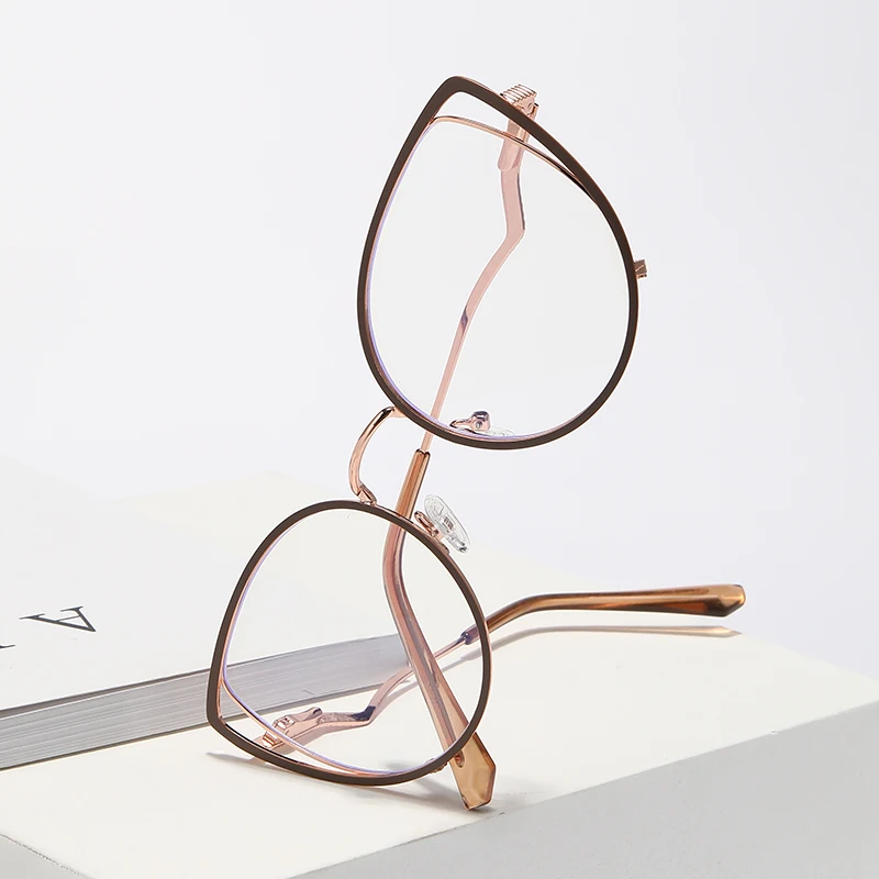 Оправа для очков с защитой от синего света женские очки кошачий глаз брендовые