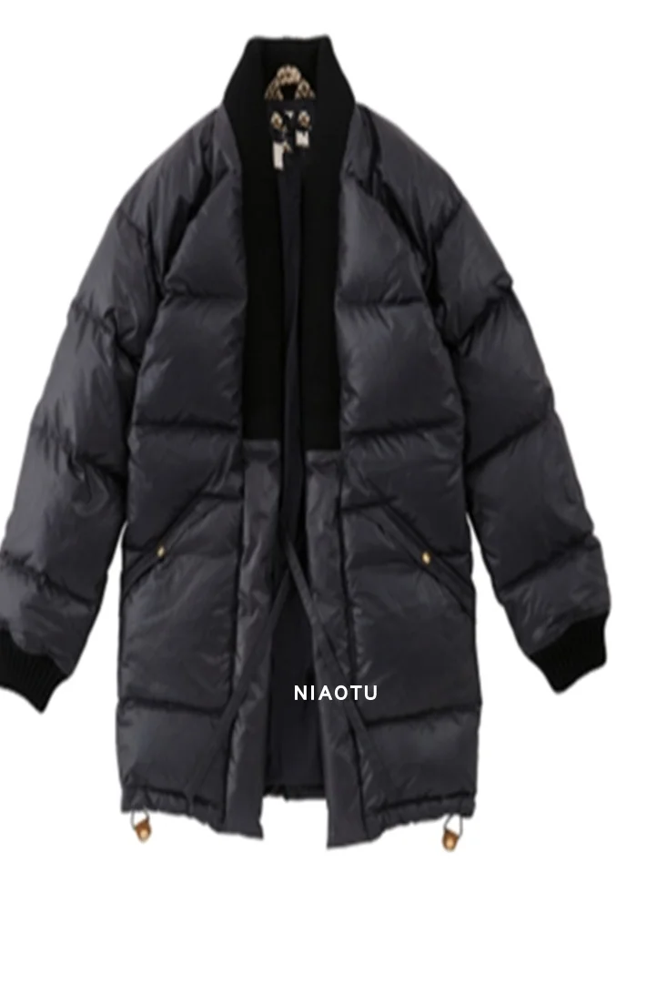 Original Japanese Taoist Robe Jacket Fashionable Down Coat Men's Cotton Padded Non-visvim Dcdt Thick Parka New Arrival