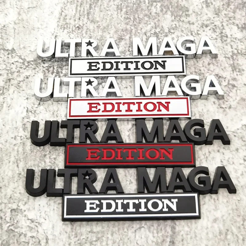 

Cross-border hot-selling North American station logo ULTRA MAGA metal car sticker EDITION body sticker tail logo