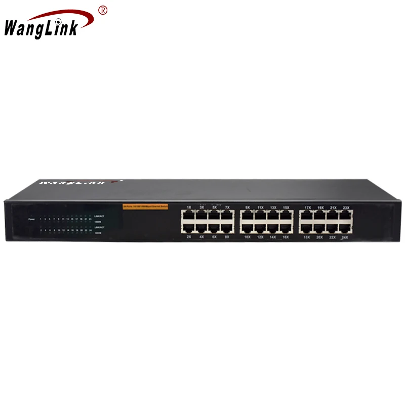 gigabit ethernet switch 10/100/1000Mbps*24 port RJ45 Rack Mount network switch