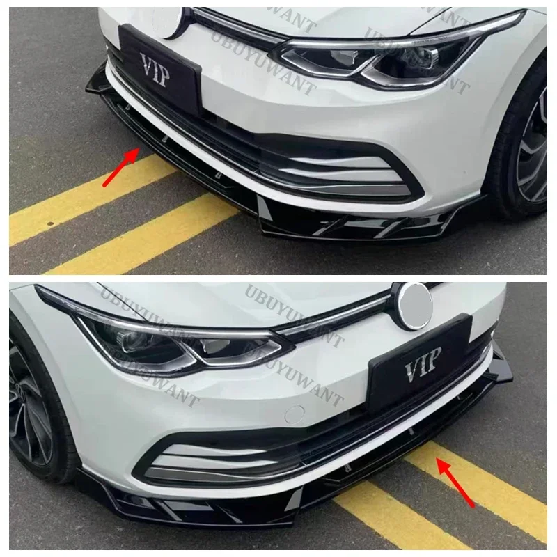 Фото Для Volkswagen VW Golf 8 MK8 R GTI: Передний бампер, сплиттер, защита, обвесы, заводской сток (фабричный аутлет) №2