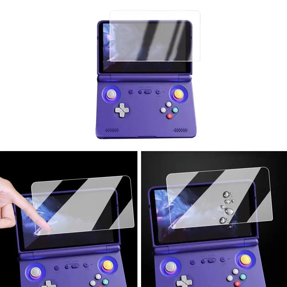 Фото Защитная пленка для игровой консоли для Retroid Pocket Flip 2, защитная пленка для экрана, устойчивая к царапинам, мягкая пленка HD, защитные пленки для экрана №2