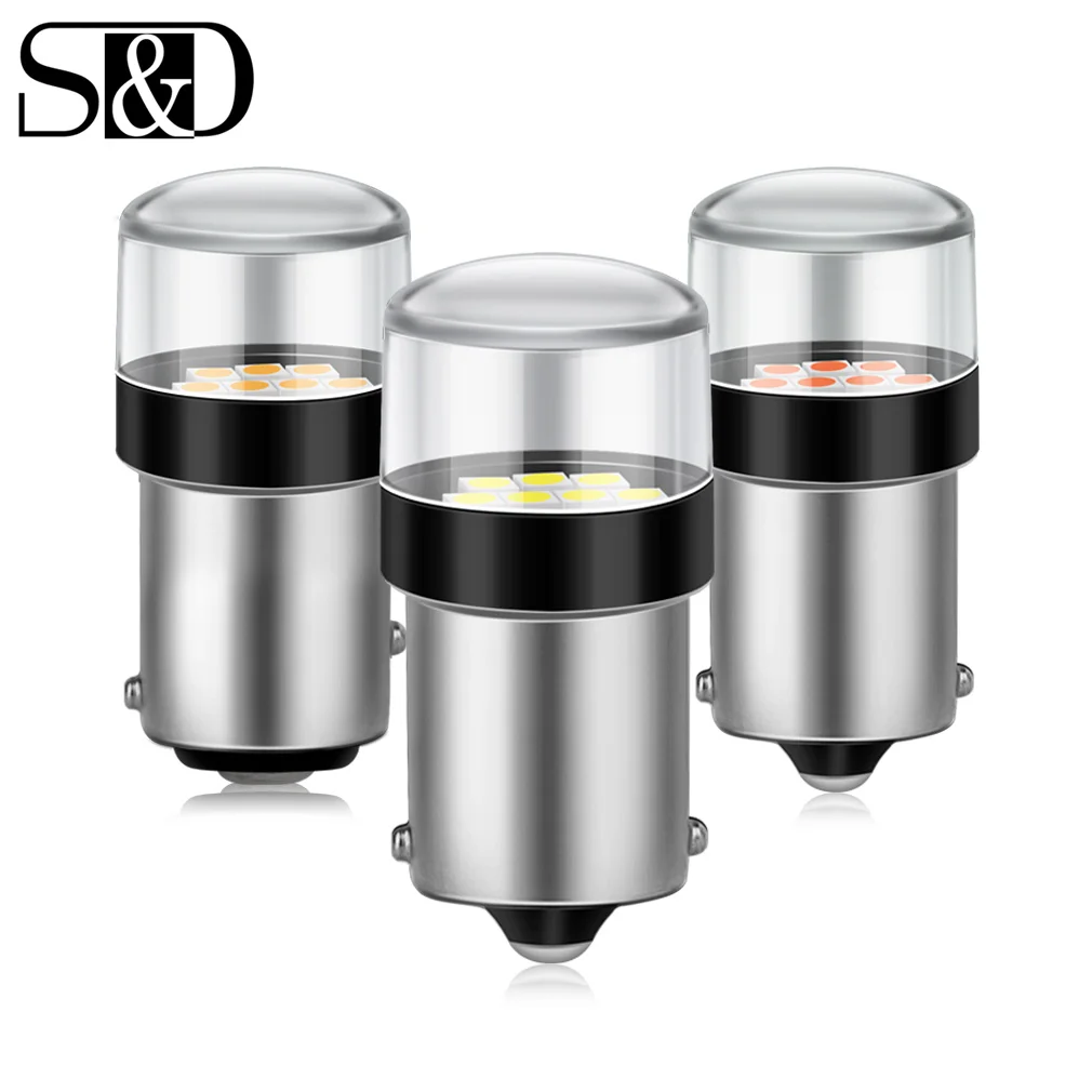 1 шт. P21W Led 1156 BA15S 1157 BAY15D P21/5 Вт лампы указателей поворота R5W R10W автомобильная лампа