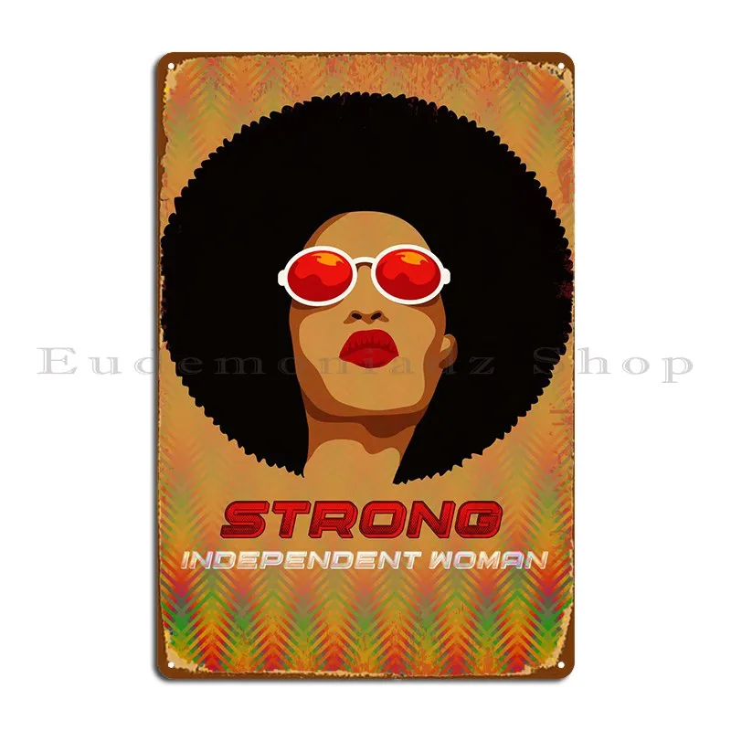 

Сильный независимый женский металлический знак, дизайнерский гаражный кинотеатр, дизайнерский кинотеатр, жестяной плакат