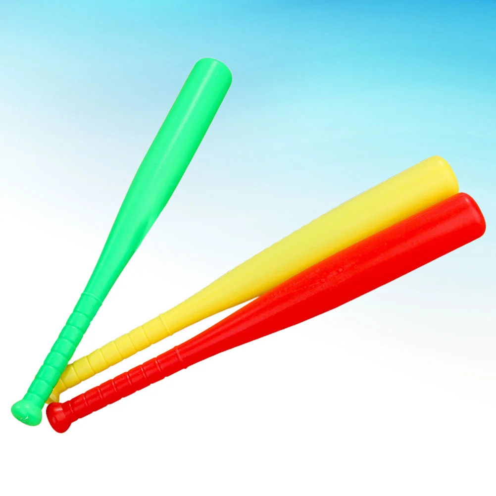 

Children Baseball Bat Interactive: 3pcs Mini Toy Baseball Training Bat Softball Exercise Bat Parent Child Interactive Game for