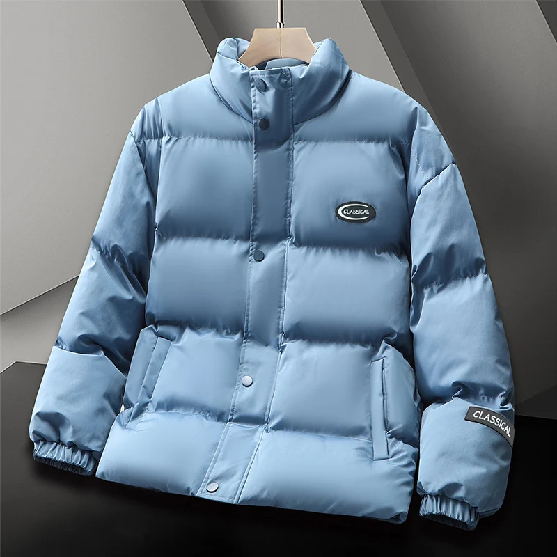 Men's winter new thick tide brand cotton-padded jacket youth winter coat hooded down cotton-padded jacket seven colors optional