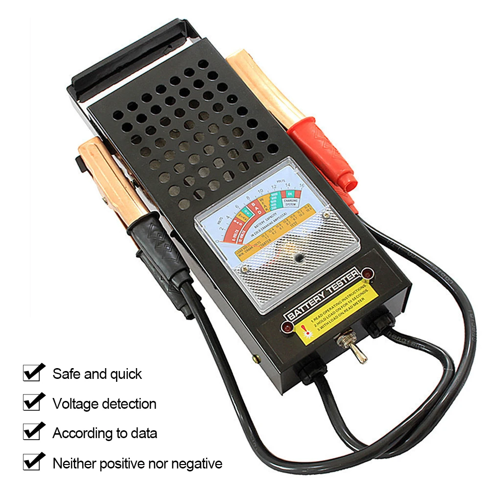 

Universal Digital Battery Load Tester 6 volt or 12 volt Accurate color-coded 100A 12V Car 6V 6 Volt Mechanics Truck Type