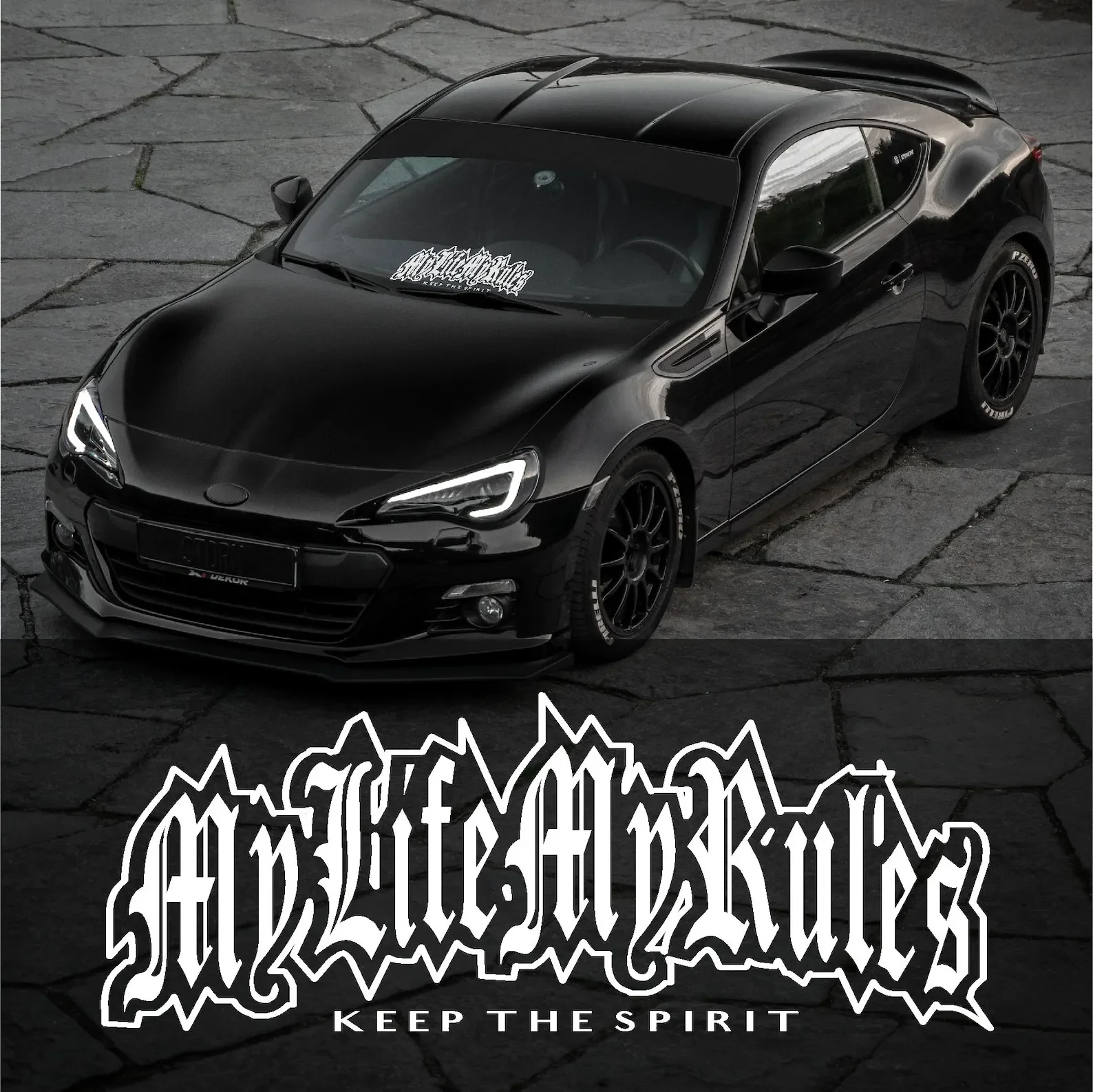 My Life Rules Keep The Spirit для автомобильных наклеек баннер на лобовое стекло украшения