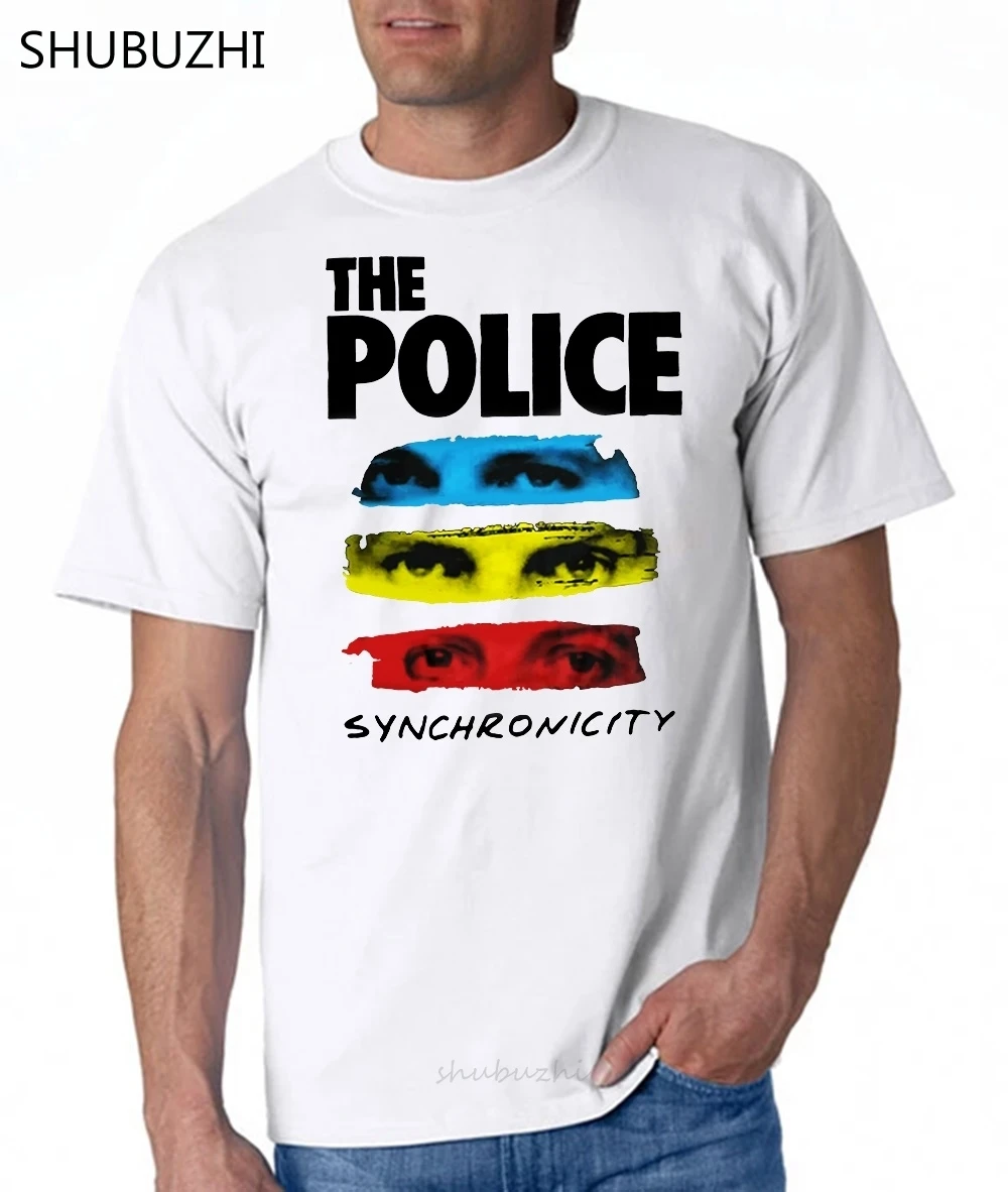 

The Police Synchronicity Soft Slim Fit Band T Shirt New Official Tshirt Men Summer Fashion T-shirt Euro Size