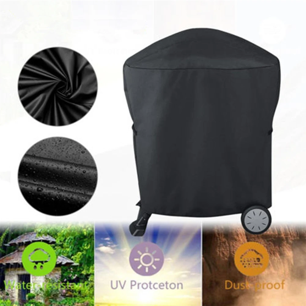 

BBQ Grill Cover Waterproof Outdoor Barbecue Cover Heavy Duty Anti Sun Rain Protective For Weber Q100 Q200 Serie Gas Grills Cover