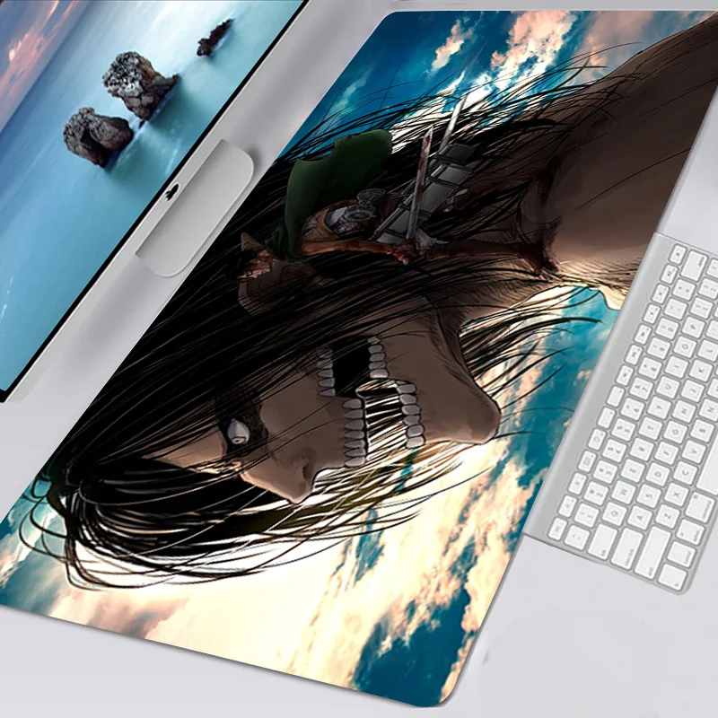 

Mouse Pad Gamer Large Custom Home MousePads Desk Mats Mouse Mat Attack On Titan Soft Carpet Laptop Anti-slip Gamer Table Mat