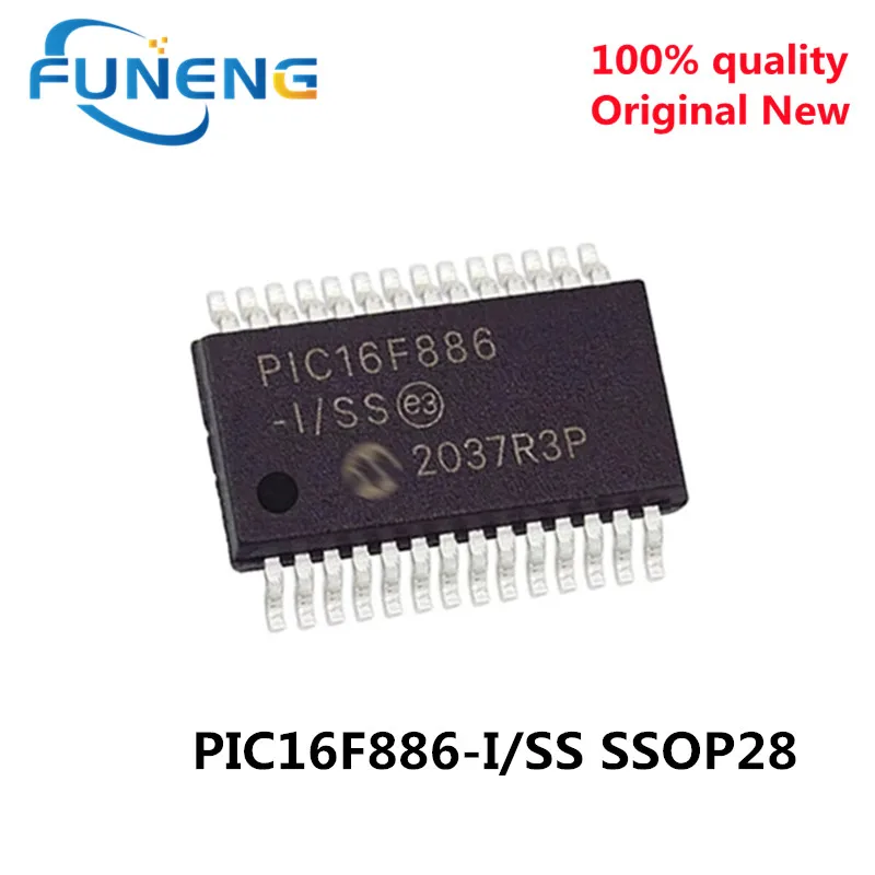 

1 шт. Φ/SS SSOP28 PIC16F886-I Новый и оригинальный MCU Embedded/SS