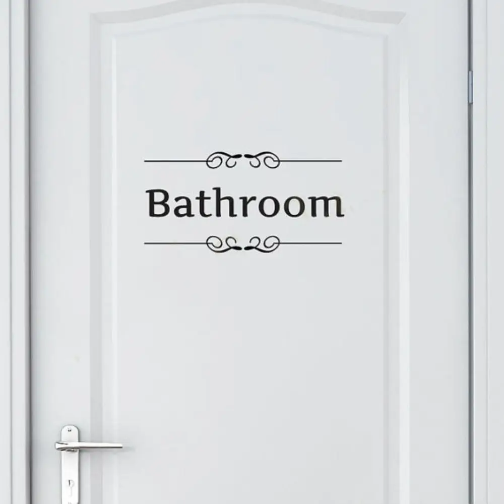 

DIY Wall Decals Toilet Door Stickers Bathroom Door Accessories Bathroom Stickers 3D Toilet Decor Beautify Background Home Decor