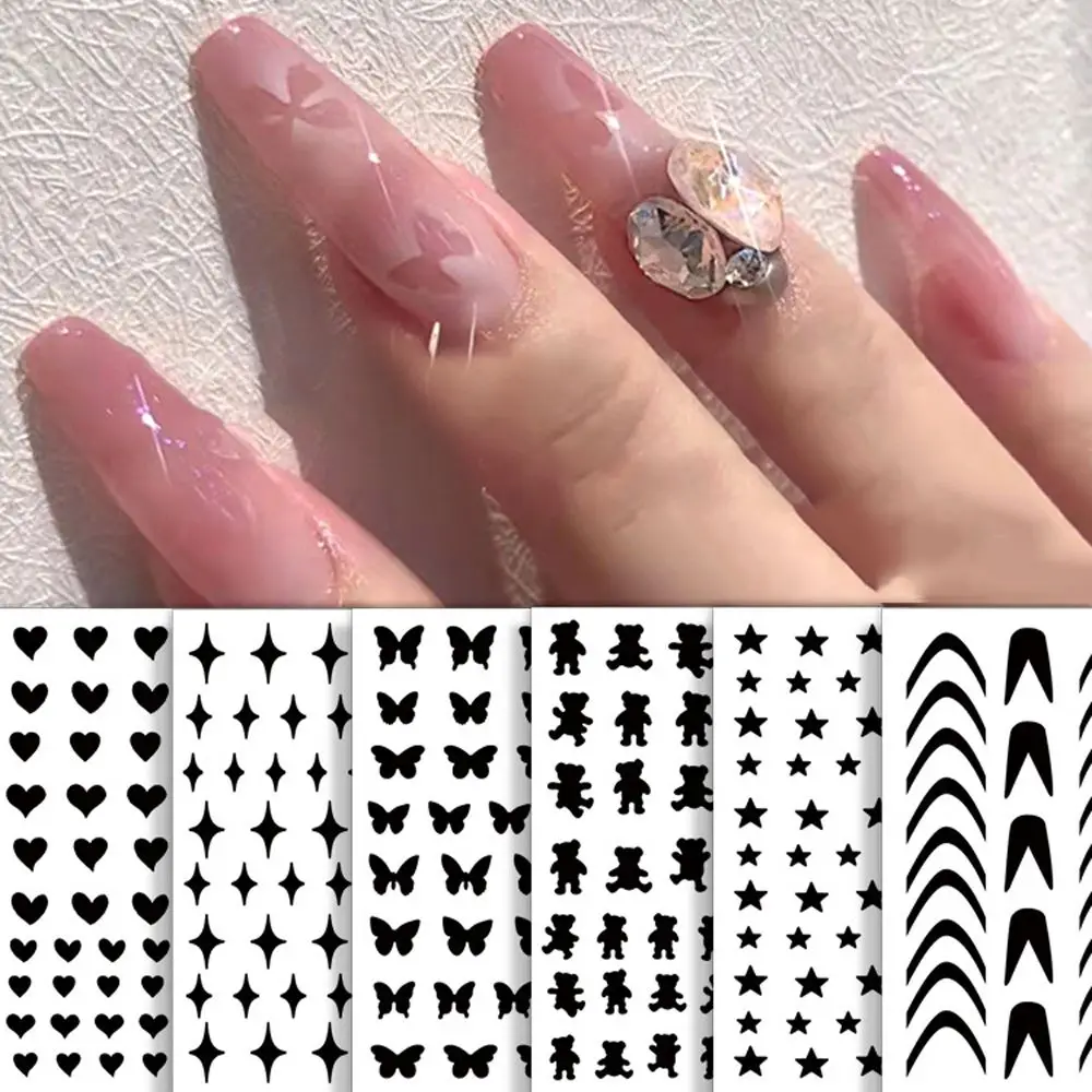 

Nail Art Sticker Template Airbrush Special Luxury Design Decal Template Self-Adhesive Paper Airbrush Companion Nail Art Tool