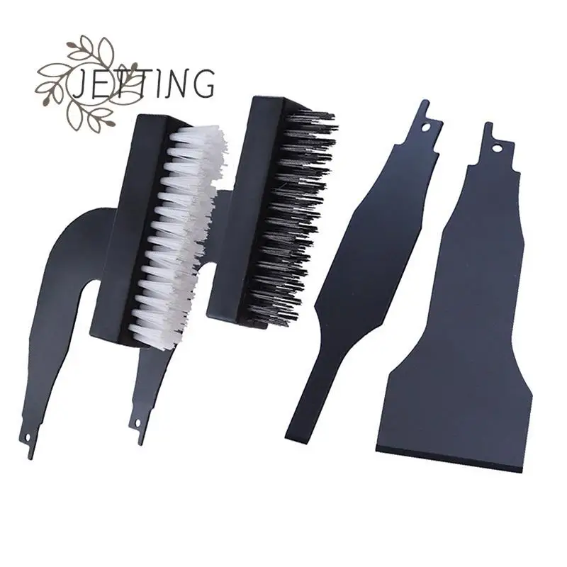 Electric Cleaning Wire Brush Kit Saber Saw Reciprocating Saw Universal Brush Head Cleaning Paint/Rust Removal Grinding Tool