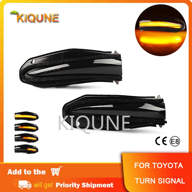 

Индикатор зеркала заднего вида для Glory RAV4 XA40 4runner Ноя 2 шт. автомобильный сигнал поворота для Toyota Highlander XU50 динамические светодиодные лампы