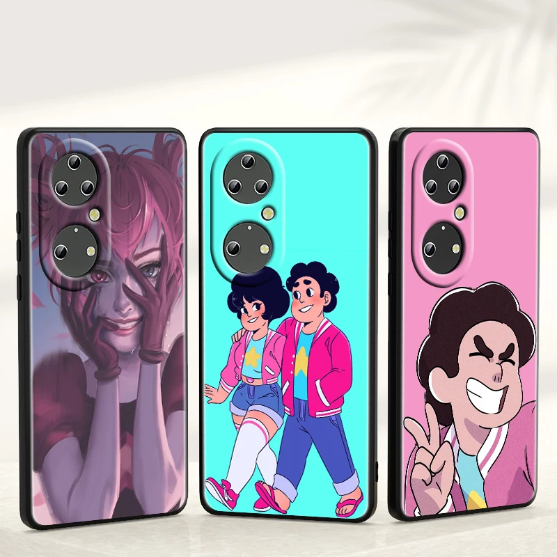 

The Boy Steven Quartz Universe For Huawei P50 P40 P30 P20 Pro Plus 5G 2019 E P10 P9 Lite mini 2017 Soft Black Phone Coque Fundas