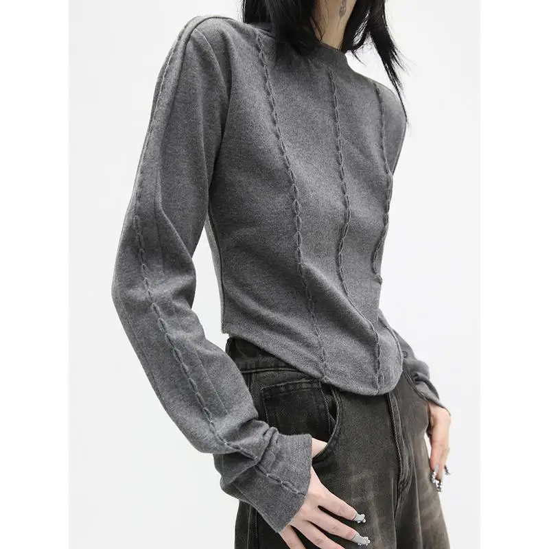 

Коллекция 2022 года, облегающие леггинсы из матового хлопка с вышивкой лотоса и круглым вырезом, черного и серого цветов