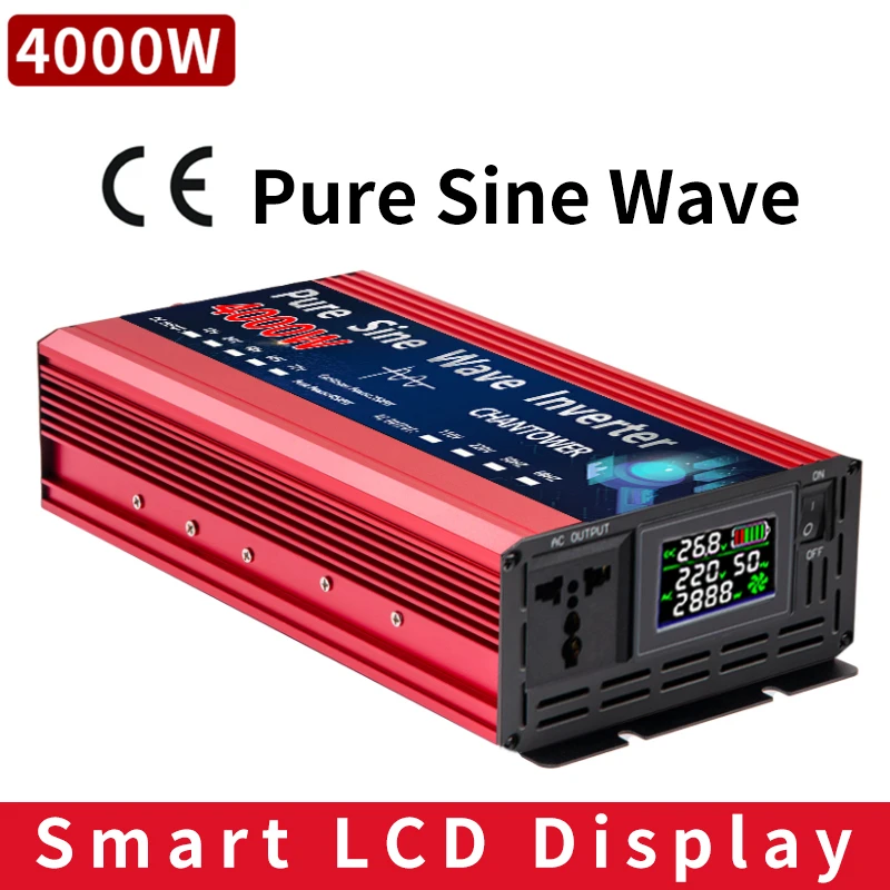 Pure Sine Wave Inverter 12V 220V 600W 3000W 4000W DC 12V 24V
