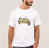 german ww2 motorcycle with a sidecar men t shirt short sleeve casual 100 cotton shirts