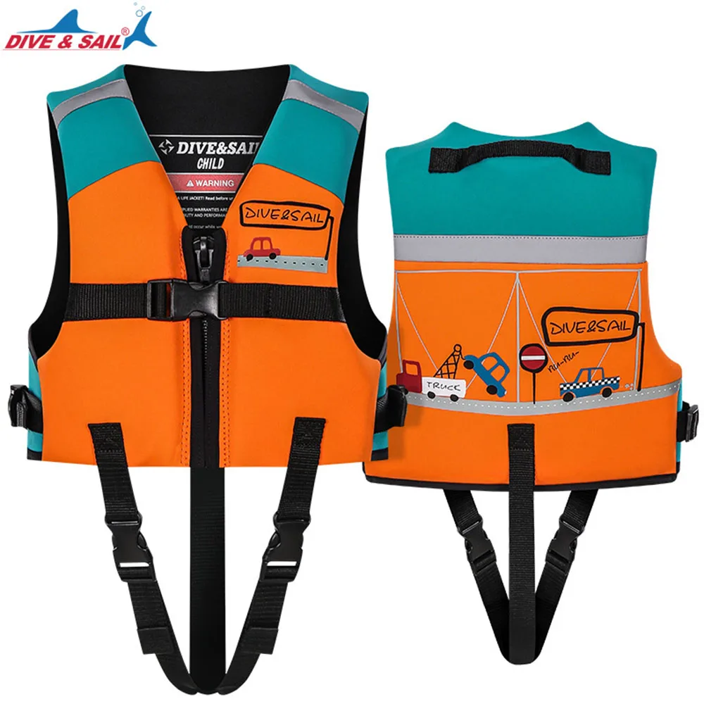 

2022 new children's swimming vest neoprene buoyancy life jacket swimming kayak surfing rafting boating safety buoyancy jacket