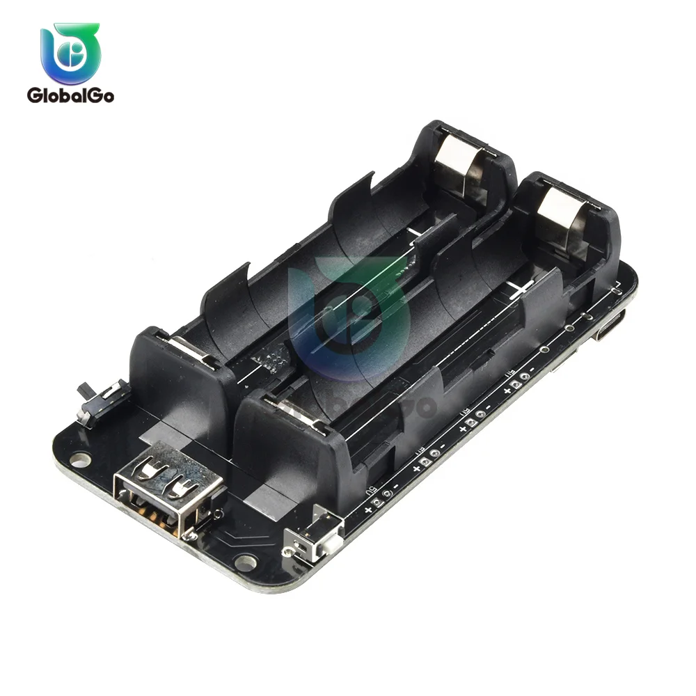 

Two Voltage 18650 Lithium Battery Shield V8 Mobile Power Expansion Board Module 5V/3A 3V/1A Micro USB For Arduino ESP32 ESP8266