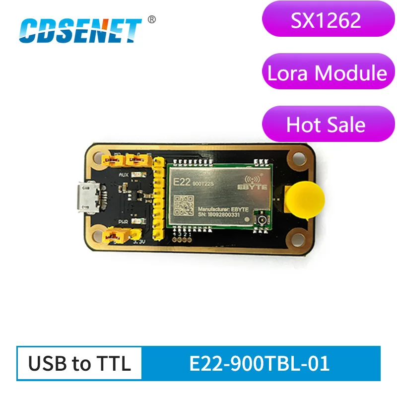 SX1262 LoRa Module 5km Long Range 868M 915MHz Transceiver Test Board Kits USB E22-900TBL-01 rf Development Board for