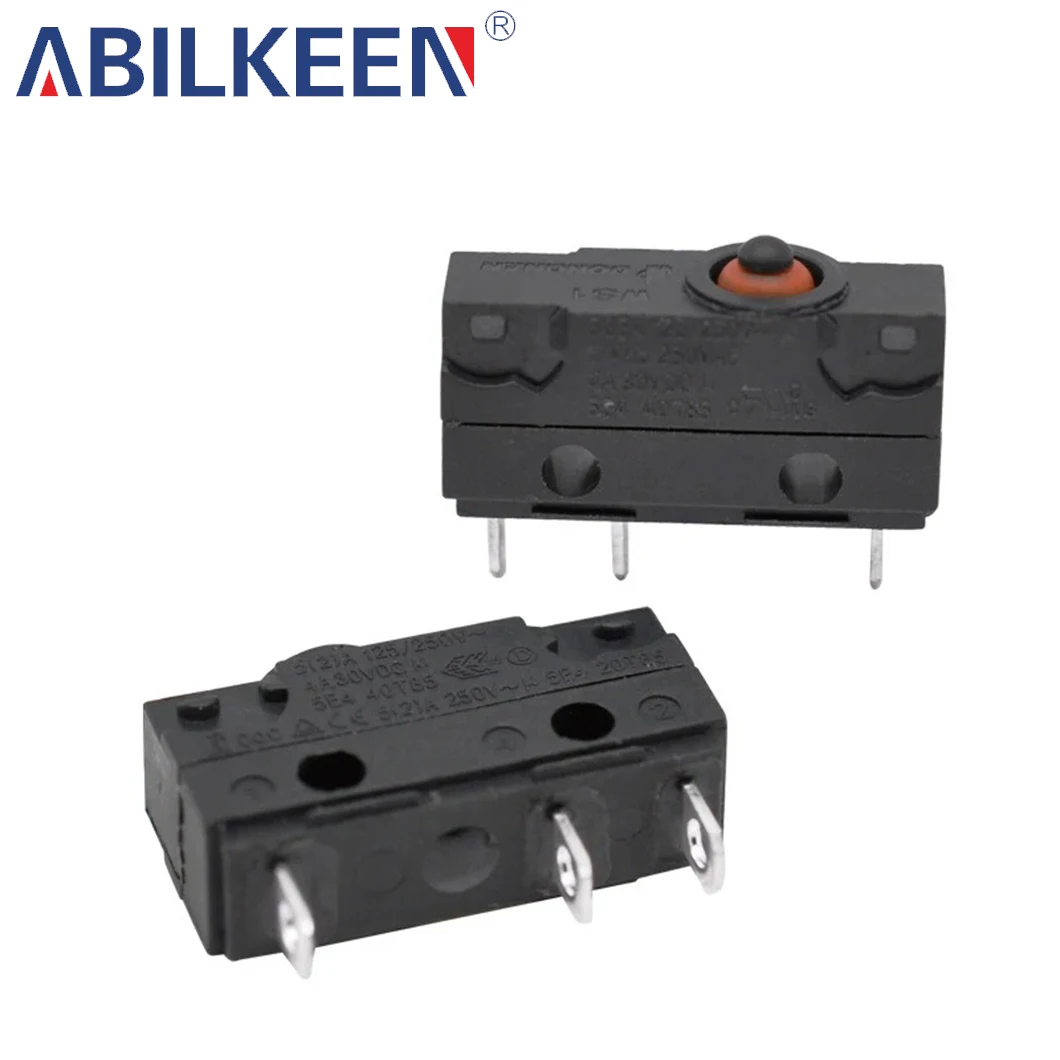 

ABILKEEN Мини водонепроницаемый микропереключатель черный