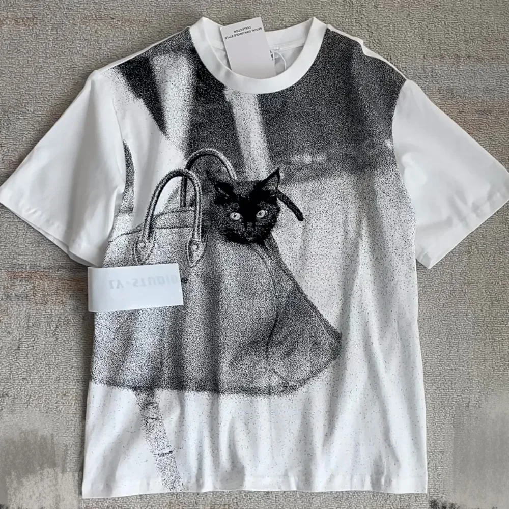 Футболка женская хлопковая с коротким рукавом в стиле ретро