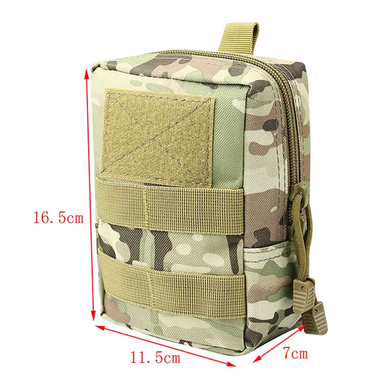 

FX Outdoor Military Tactical Bag EDC Molle Tool Zipper Waist Accessories Pack Durable Belt Comouflage Pouch Hunting Airsoft Bags