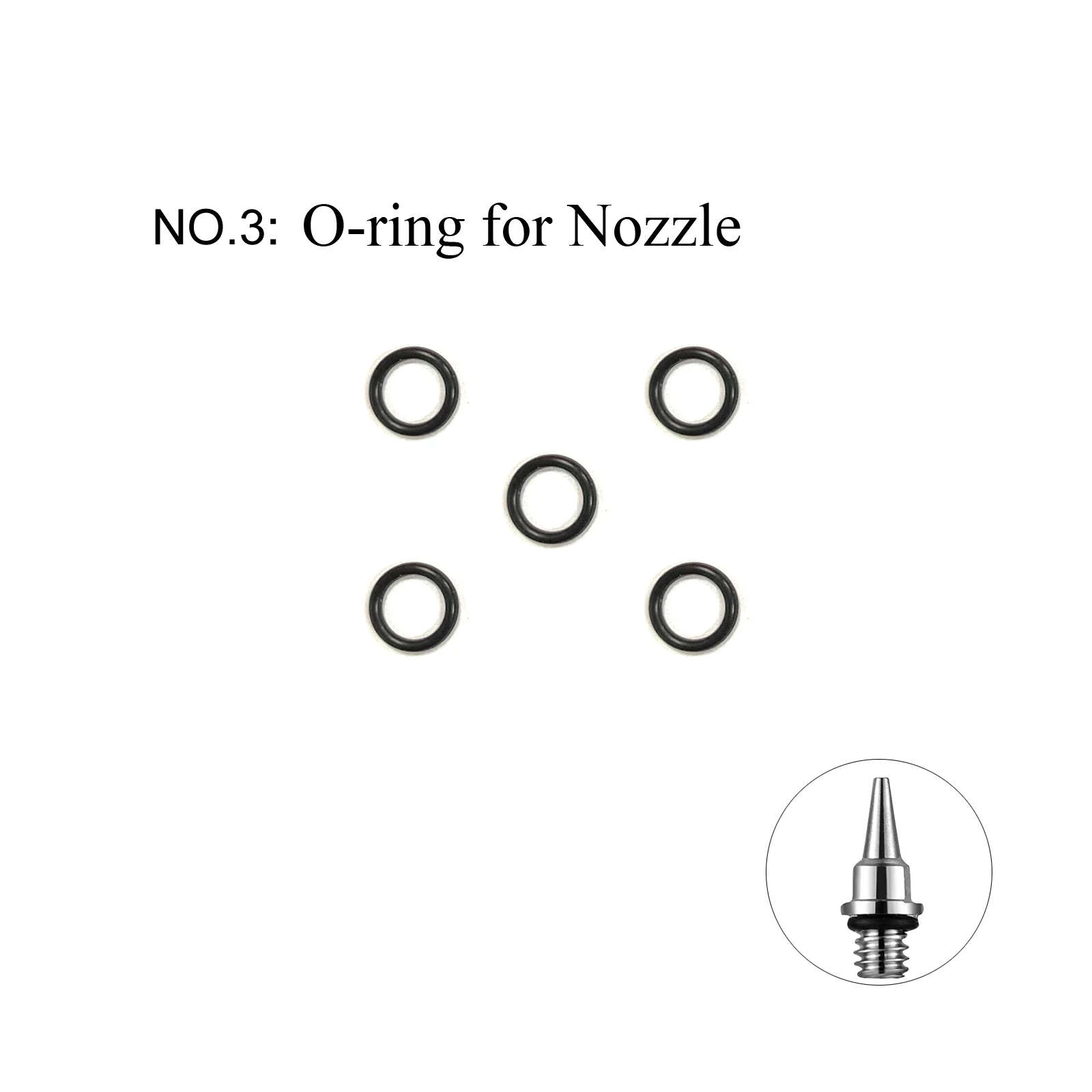 

5 шт./упак. уплотнительные кольца Nasedal для аэрографа NT-130