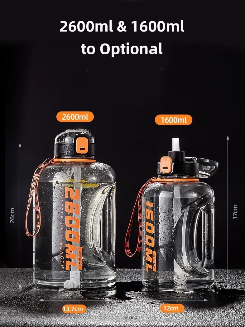 

Yinzam Super Large Capacity Water Cup Male Plastic Cup Straw Sports Fitness Kettle Ton Barrel Ton Space Cup Ton Barrel