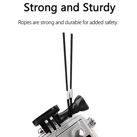 30 см/60 см анти-потерянный трос, страховочный трос, ремешок для ручного подвешивания веревок для GoPro 13 12 11 DJI Osmo Action 5 4 Pocket 3, аксессуар