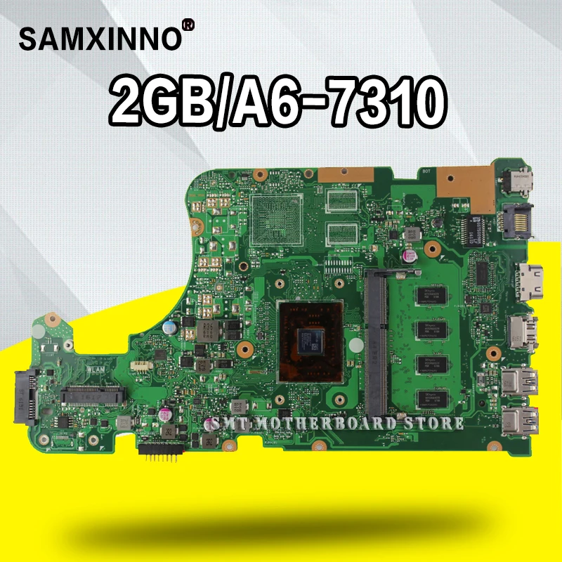 

X555YA motherboard 2G A6-7310 For Asus X555DG X555YA X555Y laptop motherboard X555YA mainboard X555Yi motherboard test 100% ok