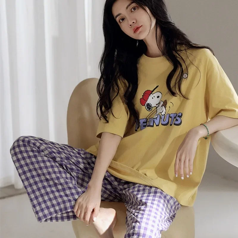 Sanrio новая одежда для сна Hello Kitty женские летние хлопковые брюки с короткими