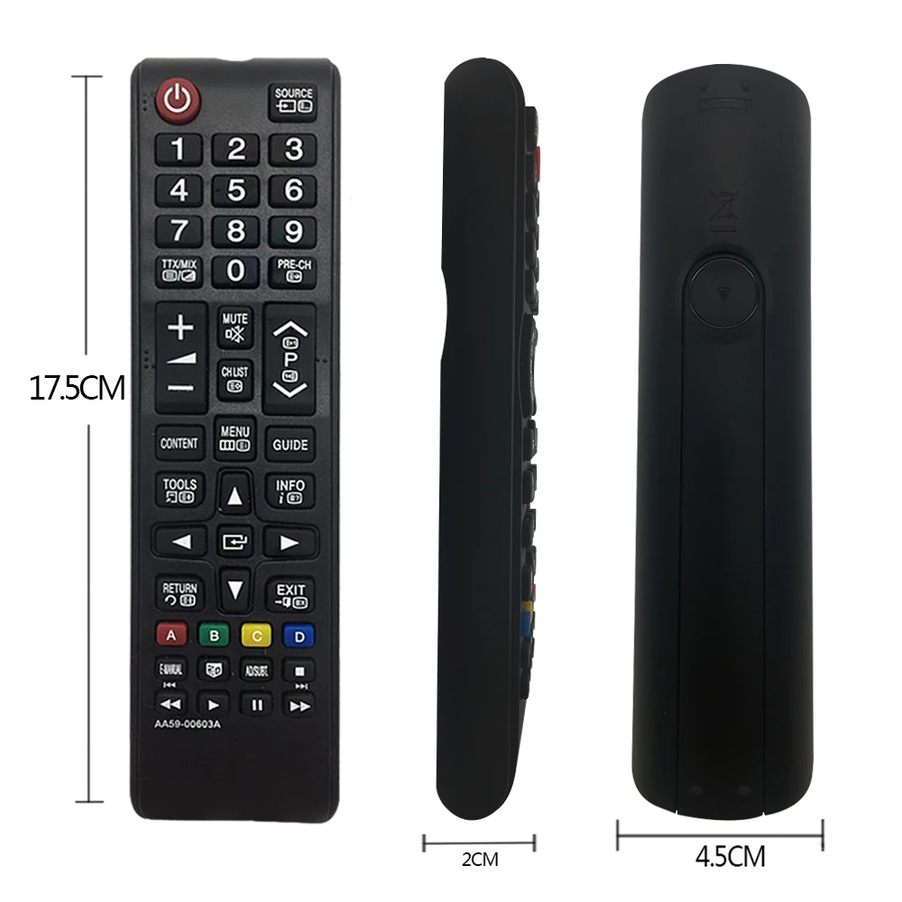 Фото Подходит для пульта дистанционного управления Samsung TV AA59‑00603A, совместим с AA59‑00558A, AA59‑00580A, заменяющий пульт для телевизора UE40EH6037. №4
