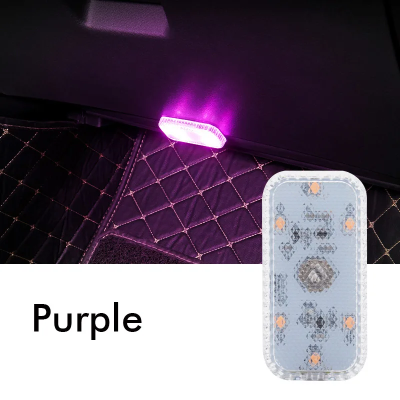 

Magnetic Car LED Touch Lights USB Interior Light Wireless Roof Ceiling Reading Lamps for Door Foot Trunk Storage Box