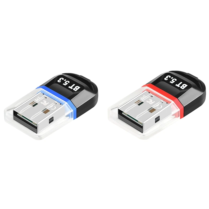 

USB Bluetooth 5.3 Adapter USB Bluetooth Receiver Supports Laptop PC Desktop Bluetooth Headset Receiving Transmitter