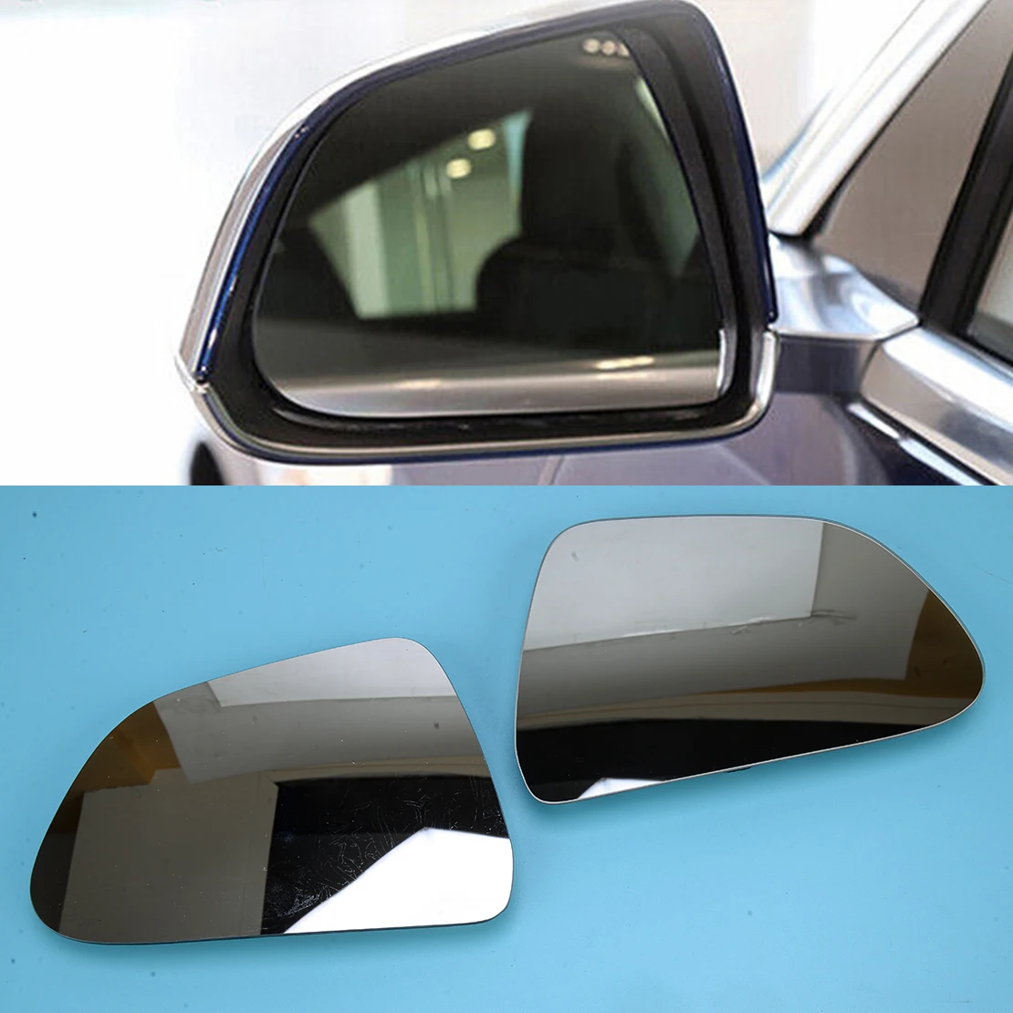 

1 Pair Front Left Right Heated Backing Side Mirror Glass 9252455001 9252456001 Fit for Tesla Model 3 2017 2018 2019 2020 2021