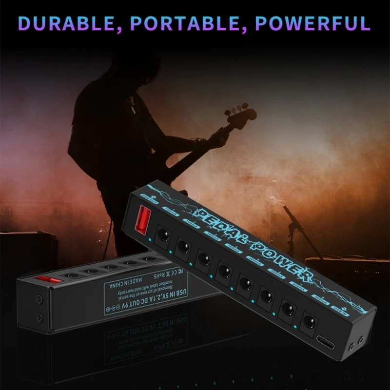 8 независимых выходов подходят для педалей 9 В 100 мА 300 защита от короткого