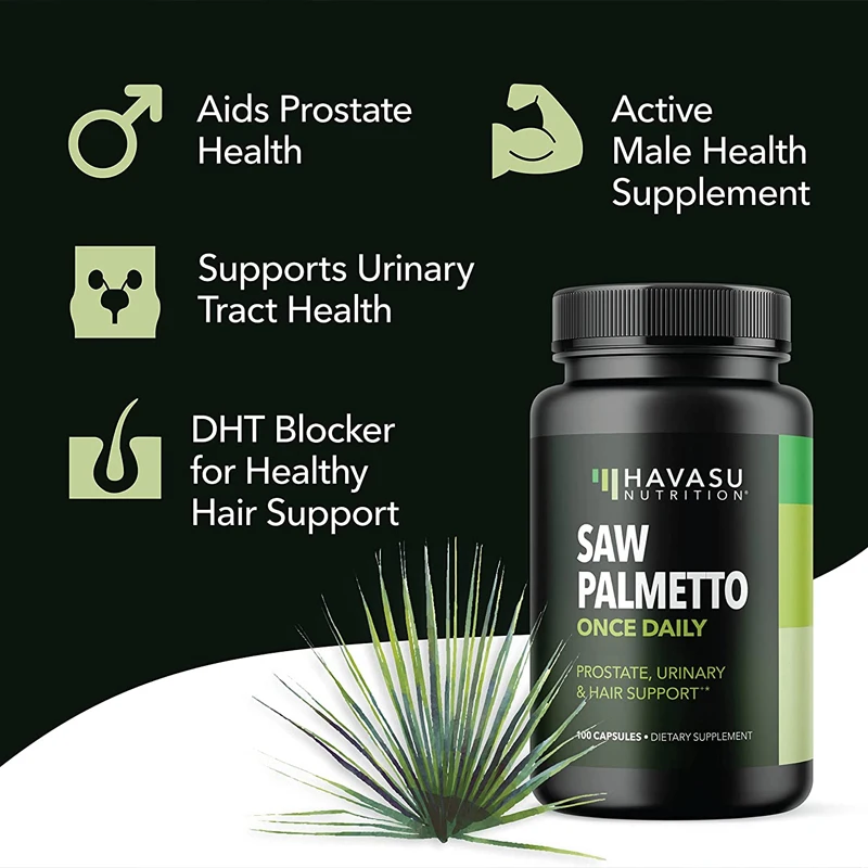 

Men's Nutrition Saw Palmetto Supplement Promotes Healthy Urination & DHT That Stops Hair Loss Promotes Healthy Vitality