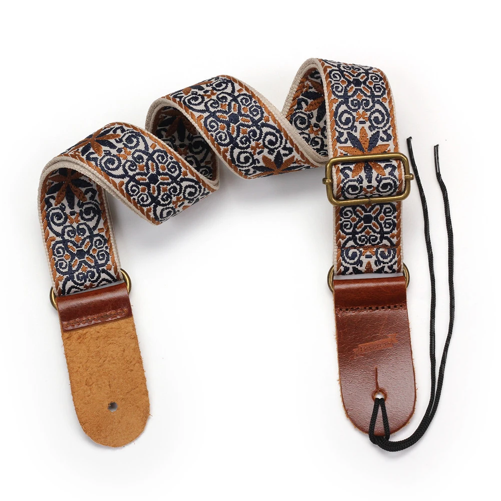 Разноцветный ремешок для гавайской гитары с вышивкой, ретро гитарный ...