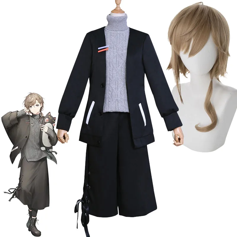 

VTuber Kanae Cosplay Costume Nijisanji Gamers Kanakana Wigs Accessories YouTuber Knkn Formula Clothing Halloween Carnival