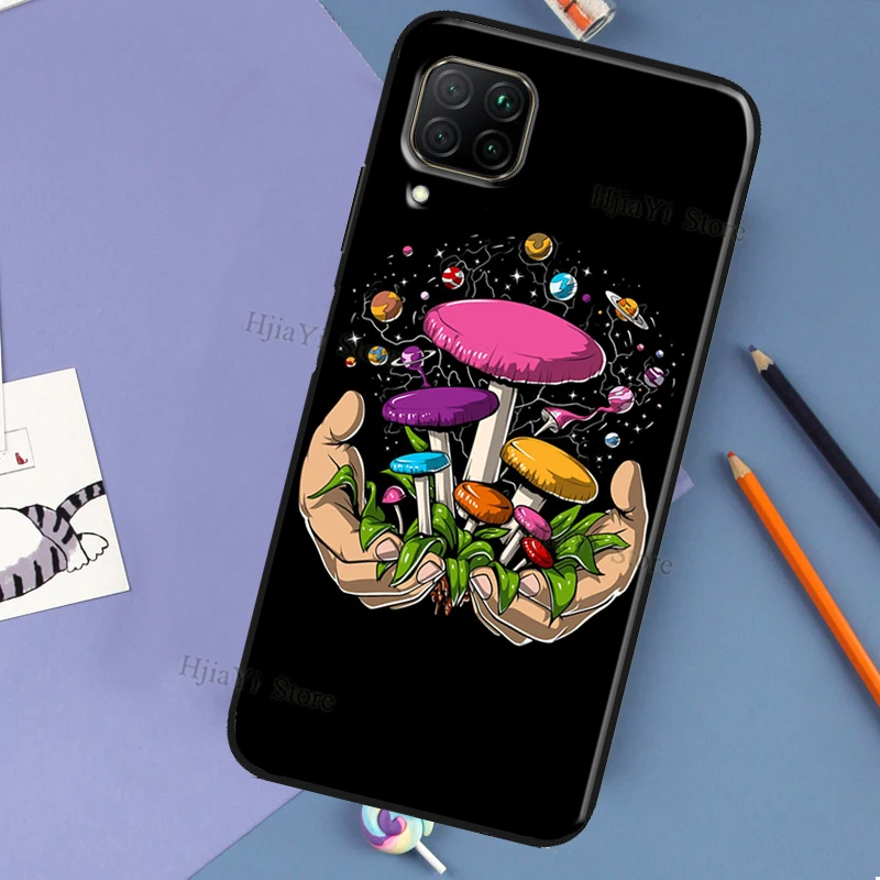 Чехол психоделический магический гриб для Huawei P60 P40 P20 P30 Pro Nova 5T 9 P Smart Honor X8 X9a 50 70 Magic