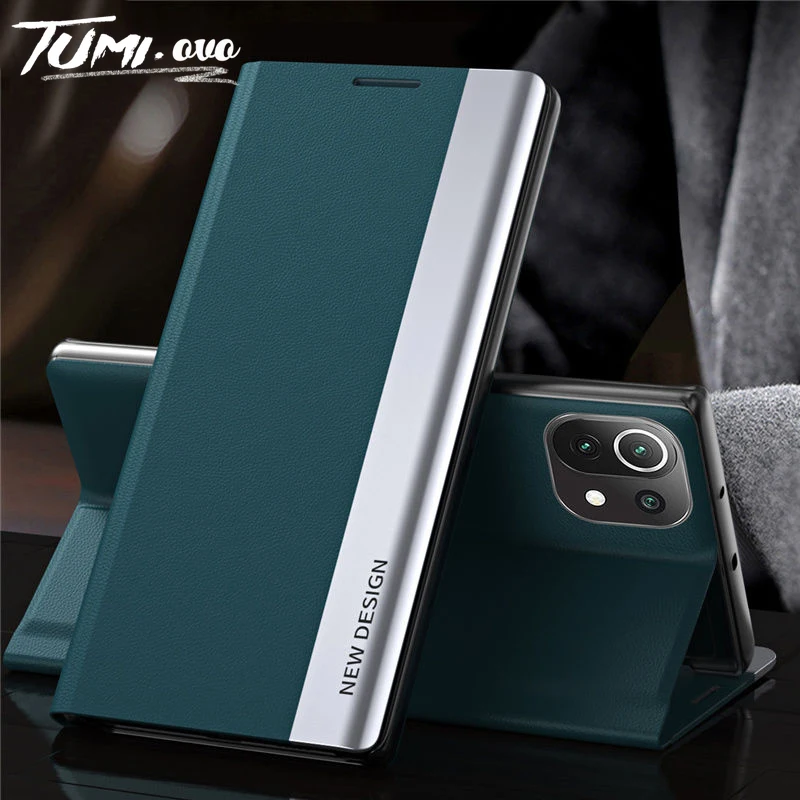 

Кожаный чехол-книжка для телефона Xiaomi Mi 10 10T 11 Lite 11T 12 12X Poco X3 NFC M3 F3 M4 X4 Pro