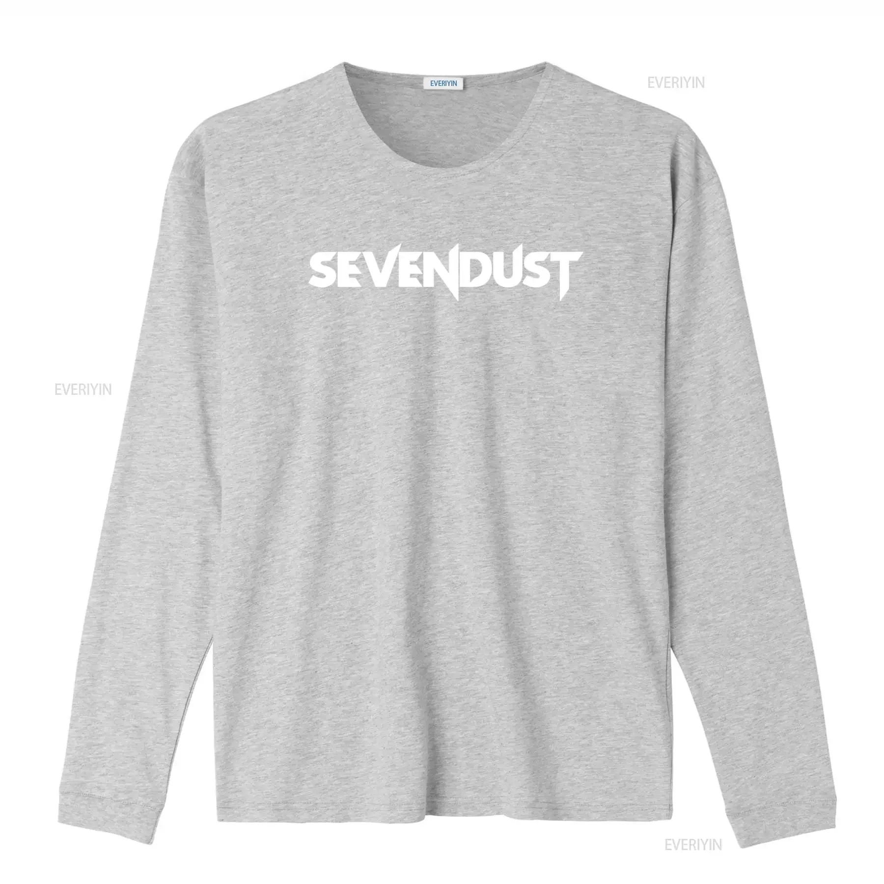 Фото Футболка с логотипом группы SEVENDUST, доступна во всех размерах от S до XXL, классические цвета: черный, белый, винтажный стиль, слегка растянутая ткань. №4