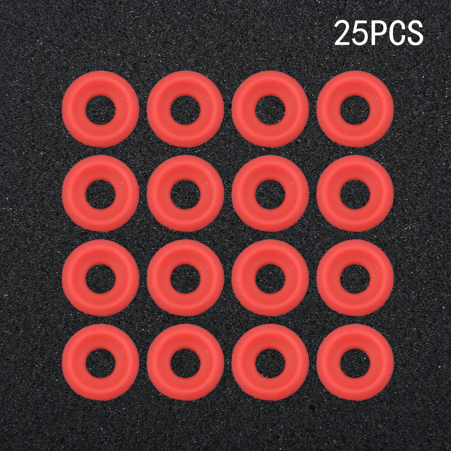 

25pcs White/Red Silicone Flip Bottle Ca-p Washers Kitchen Supplies For GROLSCH EZ-CA-P Flip Top Beverage Bottles' Ca-ps