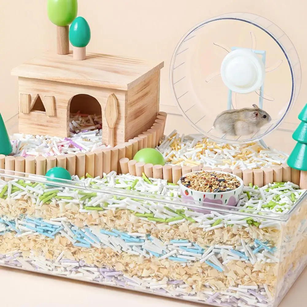 

Non-sticky Hair Multi-color Paper Filler Small Pet House Padding for Hedgehog