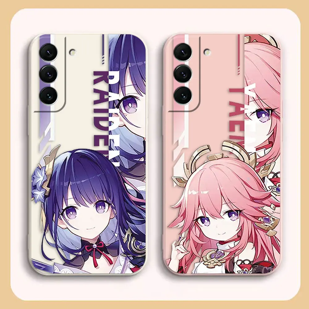 

Hot Game Genshin impact Case For Samsung S23 S22 S21 S20 FE S11 S11E S10 S10E S9 S30 Ultra Plus 4G 5G Colour Case Funda Shell